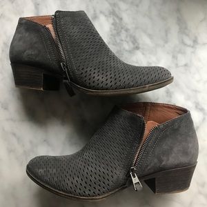 Lucky Brand Gray Ankle Booties